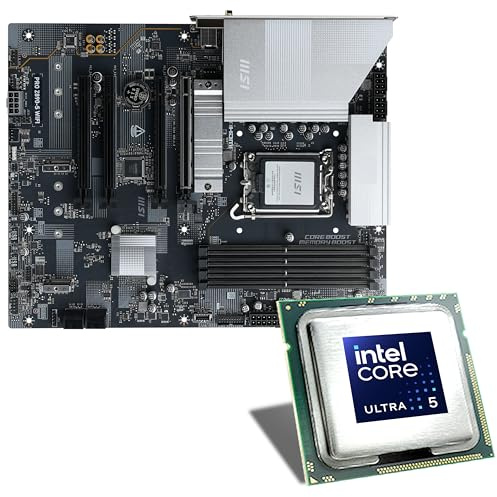 Mainboard Bundle | Intel Core Ultra 5 245K, 6X 4200 MHz, 8X Efficiency Cores, MSI PRO Z890-S WiFi, 3X M.2 Port, PCIe 5.0 x16, USB 3.2 Gen2x2 | Tuning Kit | CSL PC Aufrüstkit