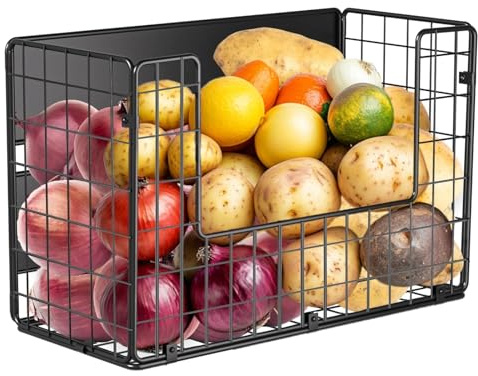 OMISHINE 1 Set U-Shape Magnetic Shelf for Fridge, Fruit Baskets for Kitchens, Onions and Potatoes Storage, Vegetable Rack Organiser, Magnetic Spice Rack for Fridge, BBQ Accessories, Tools, Snack