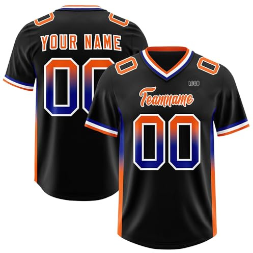 Customize Your Own American Football Jersey Printed with Name Number Logo Personalized Rugby Shirt for Men Youth Women Kids