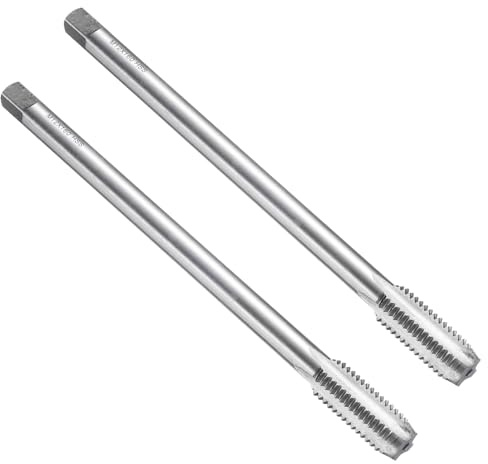 QUARKZMAN 2pcs Tarauds À Filet Droit, M12 x 1.75 H2 160mm Extra Long Tarauds Métriques Pour Machine À Vis, Acier Rapide 6542 (HSS 6542)