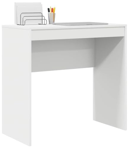 vidaXL Schreibtisch Weiß 80 x 40 x 76 cm | Einfach und schick, ideal für moderne Räume, Robust und langlebig aus MDF, Super zum Schreiben und Lernen