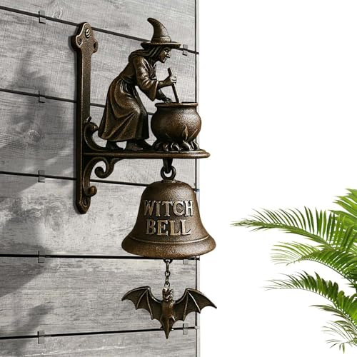Hexe Willkommens-Türklingel, Lustige Hexe-Deko-Hängeglocke, Vintage-Metall-Retro-Türklingel Für Draußen, Hof, Garten