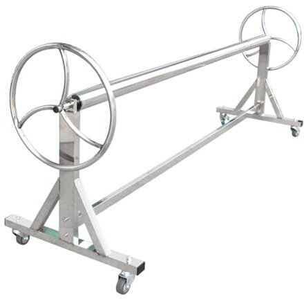 Enrouleur De Bâche De Piscine en Acier Inoxydable 304 Enrouleur De Bâche De Piscine avec Roues Enrouleur De Bâche Solaire pour Piscine