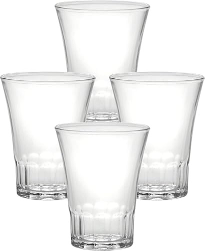 mille idee Set 12 Bicchieri In Vetro Bicchiere da Osteria Infrangibile 21 cl