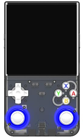 R36 Ultra Retro Console Da Gioco Portatile, Retro Classico Joystick Supporto WiFi Multiplayer 4.0 Pollici IPS OCA HD Portatile Console Da Gioco Uomo Regalo Di Natale-Blick||128G