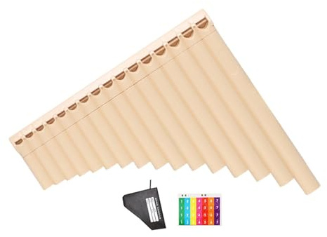 Ailan Panflöte spielen leicht gemacht mit 16 Pfeifen – für Schüler und erfahrene Musiker – Traditionelles chinesisches Musikinstrument Panflöte