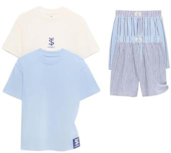 Marks & Spencer 2Er-Pack Gestreifte Schlafanzugsets (6–16 J.) Blau 14-15 Jahre