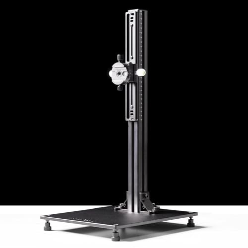 Soporte de copia con cabezal panorámico, columna de aluminio de 550 mm para escaneo de películas, soporta cámaras de formato completo/formato medio, ideal para digitalización de películas de 6 x 9