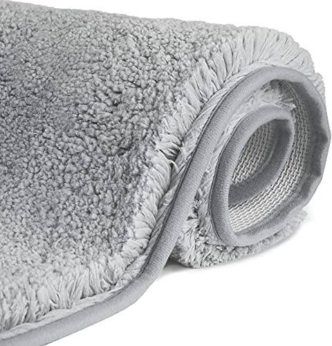 FCSDETAIL Alfombrilla de Baño Antideslizantes de 60X90 cm, Tapete para el Piso Lavable a Máquina con Microfibras Suaves Absorbentes de Agua para Bañera, Ducha y Baño | Alfombrilla de baño lavable a máquina con microfibra suave absorbente de agua para bañera, ducha y baño