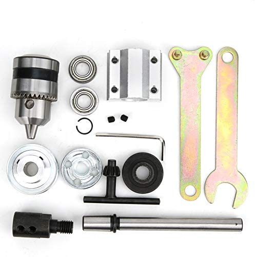 Unpowered Spindle Assembly DIY Holzbearbeitung Schneiden Schleifen Tisch Bohren Zubehör B12 Bohrfutter mit Doppelflansch Lager
