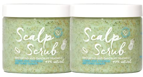 Umberto Giannini Scalp Scrub, Vegan & Cruelty Free Exfoliating Anti-Dandruff Scalp Rescue Scrub, 2 x 200ml