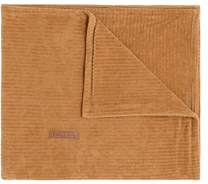 Baby's Only - Kinderdecke Sense - Kuscheldecke für Gitterbett - Gitterbettdecke aus Baumwolle - Für Jungen und Mädchen - 100x135 cm - Caramel