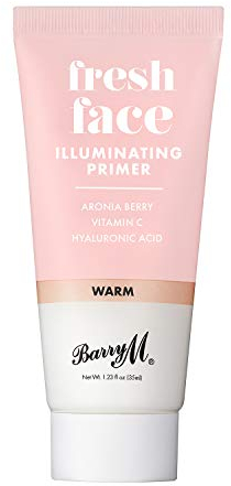 Barry M Cosmetics Fresh Face Makeup Primer Base With Gold Iridescent Particles To Even Complexion, Warm Gold