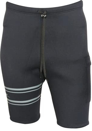 Jettribe Jet Ski 2mm Ride Shorts - Neoprene Wetsuit Swimming Protection - Fitted and Stretchable Storage Pocket - Comfortable and Durable Waterwear for Water Adventures Enthusiast - Black (XX-Large)