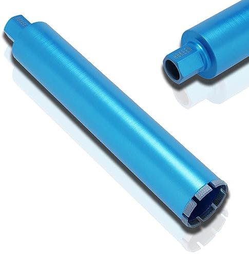 HBKEEN DM 122mm L 450 mm Diamantbohrkrone 1¼ UNC für Kernbohrkrone Nassbohrkrone LASERGESCHWEIßT