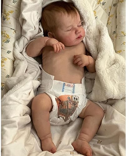 Lonian Sleeping 20 inch 50cm Full Body SiliconeVinyl Real Touch Baby Lifelike Reborn Dolls Realistic Newborn Baby Doll Boy Toy Xmas Gift (girl)