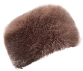 URFEDA Fellmütze Pelzmütze Damen,Klassische Russische Kosakenmütze Wintermütze mit Fleecefutter Damenmütze Faux Fuchs Pelz Warm Weich Russische Kunstpelzmütze für Reisen, Skifahren, Wandern