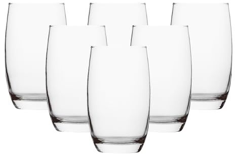 simpa Classical Highball Drinking Glasses 390ml Set of 6