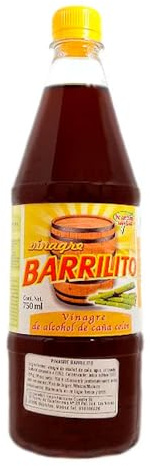 Vinagre de Caña de Azúcar Mexicano 750 ml Barrilito, aromático y suave, ideal para ensaladas, marinados, encurtidos y salsas