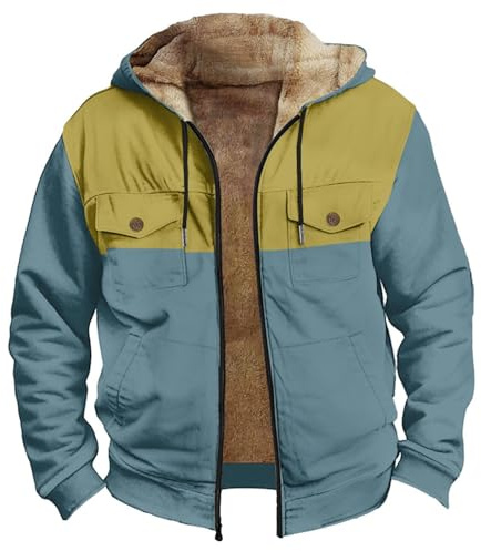 Chaqueta Cuero con Capucha Cazadoras Hombre Modernas Chaqueta Cuero Borrego Hombre Abrigo Hombre De Pelo Cazadora Plumas Chamarra 80S Hombre Abrigos De Hombre Sport Parka Encerado Hombre Parka