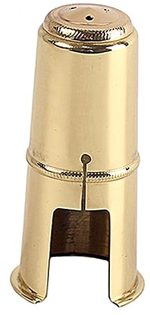 Saxophonkappe C53f 73mm aus Metall für Saxophon, Gold | Schutzhülle für Musikinstrumente, Schützt die Schiene vor Staub, Kompakt für Unterwegs