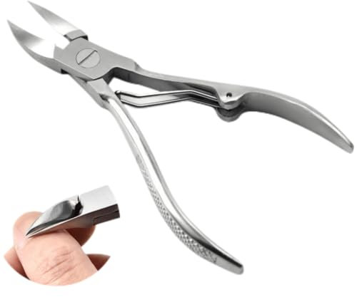 Yuiturt Nagelhautzange Nagelzangen für Fußnägel Profi, Nagelschere Nagelzangen für Starke Fußnägel, Profi Nagelknipser Nagelhautentferner für Tiefe Dicke Eingewachsene Fußnägel Fingernägel