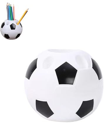 HUATEEN Estudiantes Portalápices,Porta Bolígrafo de Fútbol de Material Plástico para Decorar Tu Hogar Oficina y Almacenamiento de Escritorio Decoración de Habitación de Fútbol