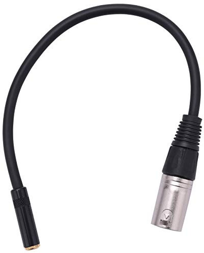 reamhome Adattatore per Microfono Stereo con Connettore Audio Da 0, a 3 Pin Xlr a 3,5 Mm Femmina