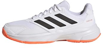 adidas Men's Courtjam Control 3 Tennis, White/Black, 10