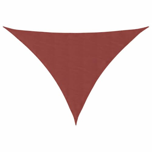 vidaXL Vela Parasole Terracotta 7x5x5 m 100% Poliestere Oxford, Tenda da Sole, baldacchino ombreggiante, Vela ombreggiante per Patio