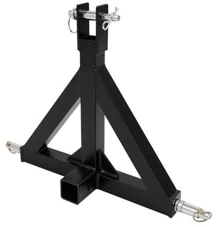 Traktor Ackerschiene mit Dreipunktaufhängung Dreipunktaufnahme 698mm, Ackerschienendreieck Ackerschiene Dreipunkt-Aufhängung mit 3 Bolzen, Anhänger-Zugmaul und robustem Eisenrahmen