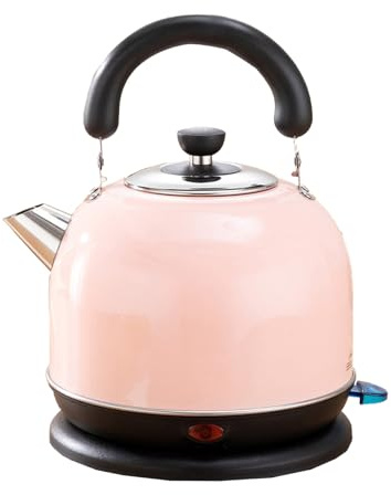 Wmmner Bouilloire Électrique À Ébullition Rapide, Ébullition Rapide, Bouilloire À Ébullition Rapide En Acier Inoxydable 304, 3L, 1500W, Protection Contre L'Arrêt Automatique Gris, 3L/Rose/3L