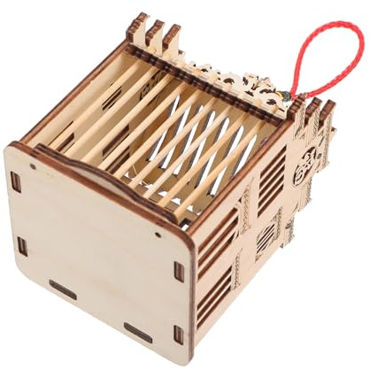 PENIKOKO Heuschreckenkäfig Holz Transportbox Langlebig Sicher Für Insekten Terrarium Naturforscher Kinder