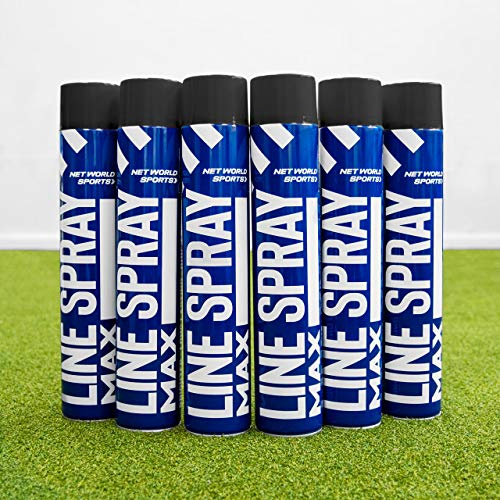 FORZA Line Spray MAX [BLACK] 750ml Spray Paint (Pack of 1, 6, or 12) | Brighter Lines & Longer Lasting Cans! Quick Dry Aerosol Spray – for ANY line marking on Roads or Grass! (6)