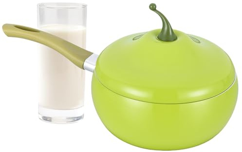 WJnflQN Pentola Piccola - Pentola A Forma Di Verdura E Frutta | Cocotte Per Pomodoro Con Coperchio,Per Induzione Fornelli Elettrici Piano Cottura Cucinare Friggere Cucina Latte Zuppa