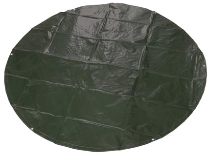 EraGreen Abdeckplane Ø 2 m – 210 g/m² – olivegrün | PE-beschichtetes Bändchenträgermaterial | wasserdicht, UV-beständig & reißfest | mit stabilen Ösen – langlebige Schutzplane für Garten & Freizeit