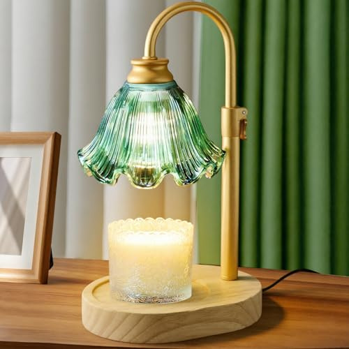 Maromamix Candle Warmer Lamp with Timer & Dimmer, Adjustable Height Electric Wax Melt Warmer for Scented Jar Candles, Home Fragrance Decor, Birthday Gifts Women Mom