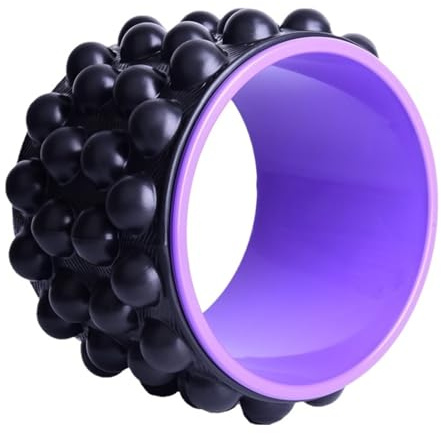 Yogarad midjemuskelavslappnande yoga-hjul ryggböj och öppna träning yoga fitness hoop hem gym träning pilates-utrustning (färg: 1)