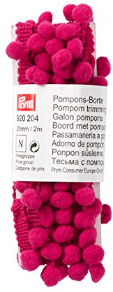 Prym Pompon, Schneiden 20 mm Polyester, pink, 12,5 x 5 x 2,7 cm