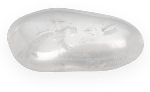 Bergkristall Trommelstein 3-4 cm Handschmeichler Edelstein Heilstein | Inkl. Edelsteinkarte | Handgefertigtes Unikat | Ideal als Geschenk
