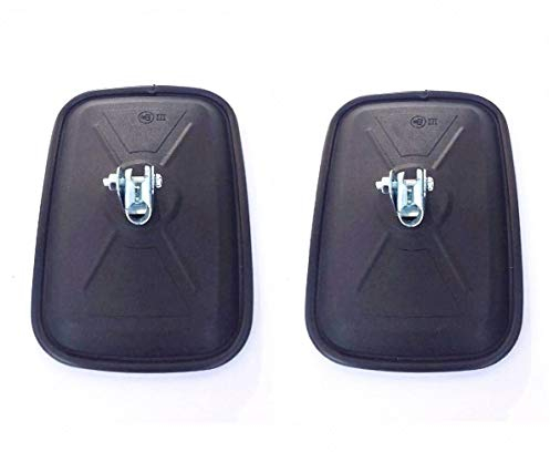 2 x espejos retrovisores exteriores UNIVERSALES 174 x 120 mm, ø10 mm, para excavadoras, tractores, maquinaria de construcción