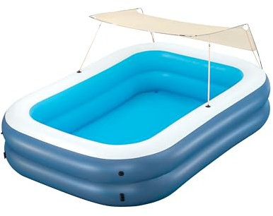 Bestway Family Pool Summer Bliss mit Sonnenschutzdach 254 x 178 x 140 cm