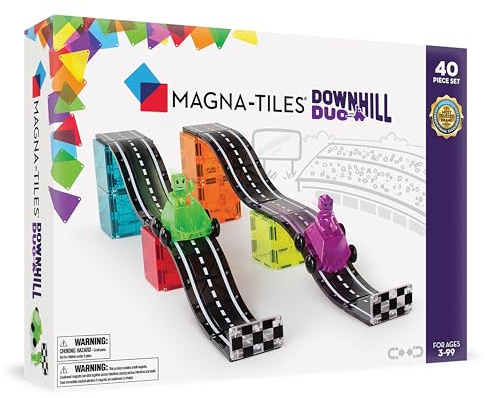 Magna-Tiles Downhill Duo 40-Piece Set, Black