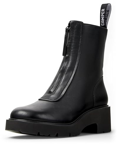 Camper Milah K400776, Botines con Cremallera Mujer, Negro 001, 41 EU