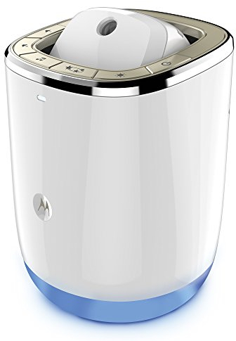 Motorola Smart Nursery Dream Machine - Wi-Fi baby monitor audio e proiettore di suoni e luci con il monitoraggio della temperatura e dell'umidità, bianco
