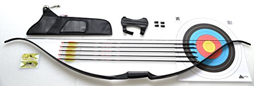 Recurvebogen Rolan Bogen Sportbogen Set mit 5 Carbonpfeilen 26 lbs