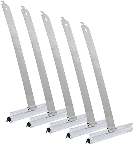 ECENCE 5 Stück Mini Rolladen Aufhängefeder - Aufhängefedern für Rolladen - Rollladen-Feder - Rolladen Befestigung - Rolladen Befestigungsfeder - Stahlfeder Aufhängefeder