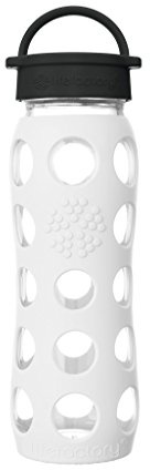 Lifefactory Glass Hydration Bottle Artctic White 650 ml