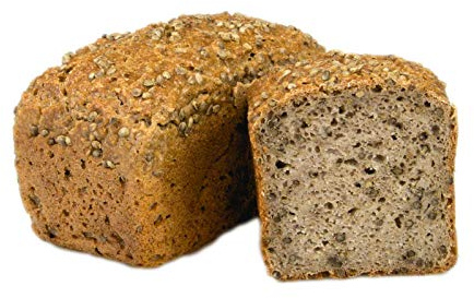 Kifferkruste 500 g Bio Buchweizenkeimlingsbrot mit knuspriger Hanfsaat - glutenfrei vegan basisch