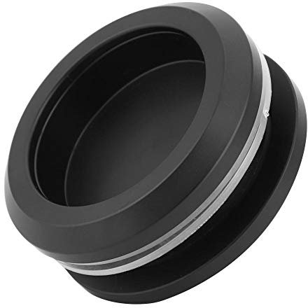 Fafeicy Poignée de porte en verre noir, poignée de porte coulissante en verre ronde en alliage d'aluminium, bouton d'armoire pour meubles